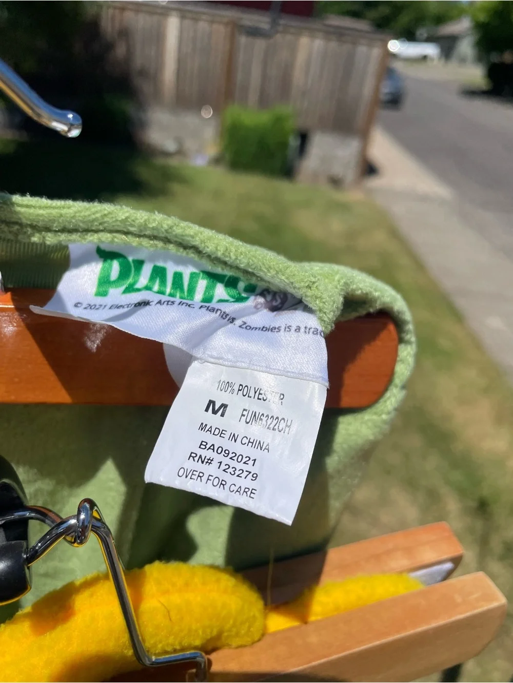 Plants Vs Zombies Sunflower Costume M